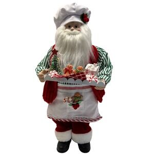Martha Stewart Christmas Santa Claus Baker Chef Standing Decor Gingerbread 18"
